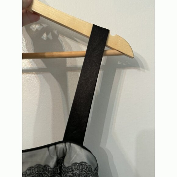 R&M Richard’s Women Floral Dress 18W Sheer Metallic Silver Whimsigoth Romantic - Picture 10 of 15